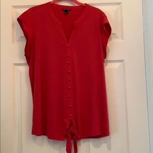 Women’s pink cap sleeve blouse